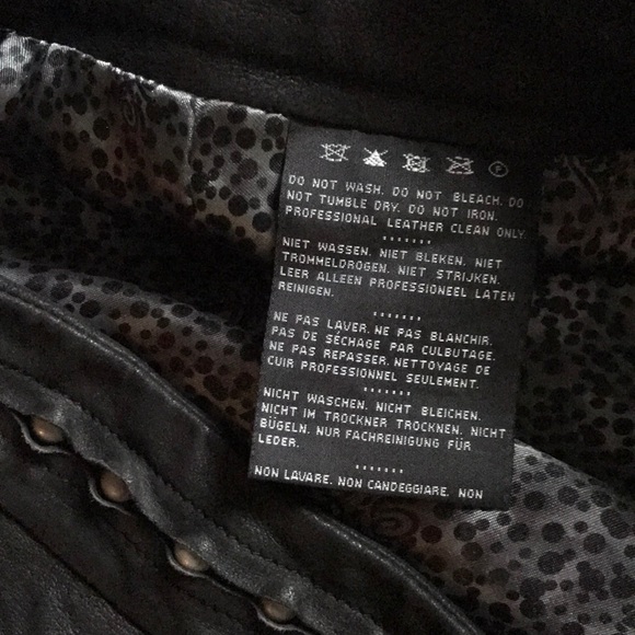 Harley Davidson Black Skirt Goat Skin Leather - Picture 8 of 8